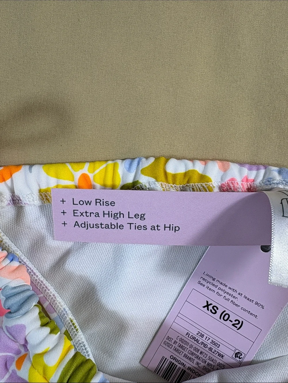 NWT Mixed Size Multicolor Floral Bralette‎ Bikini Set - Small Top/XS Bottom